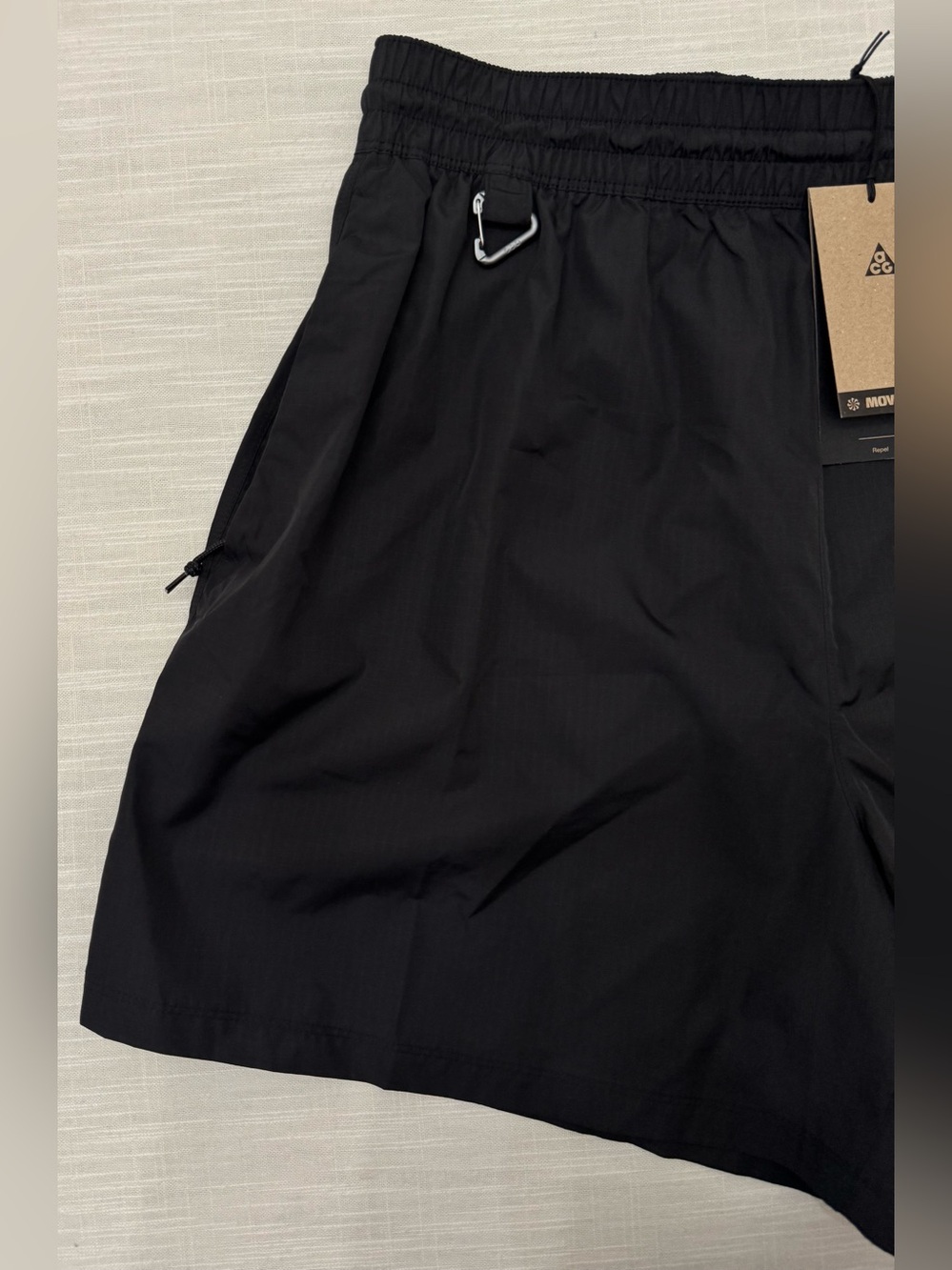 Nike ACG Repel Ripstop Shorts Womens Small Black Loose Fit Mid Rise HJ0263-010 - Picture 5 of 16